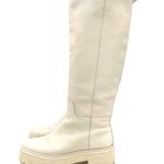 Sam Edelman  Larina Boot Ivory Cream Leather Tall Lug Sole Boots Women’s Size 7.5 Photo 1