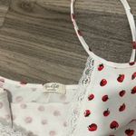 Brandy Melville White Strawberry Lace Cami Photo 1