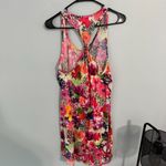 OP Floral & Leopard Print Racerback Swimsuit Cover Up Dress Women’s Size Medium Photo 3