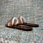 Chinese Laundry Charli Rhinestone Jelly Slide Sandals in Tan Vinyl/Stone 6 M Photo 2