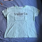 Baby Blue Bedazzled Vallarta Mexico shirt Size XL Photo 0