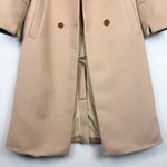 O.p.t. Lennox Double Breasted Coat in Camel Tan Brushed Peacoat Long Size Small Photo 11
