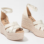 Sam Edelman | Modern Ivory Boho Woven Leather Wedges Marietta Photo 0