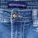 Vintage y2k Westfield Eagle Embellished Straight Leg Jeans rhinestone touches Blue Size undefined Photo 8