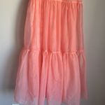Ulla Johnson Polline Sheer Tiered Organza Midi Dress in bubblegum 6 Photo 8