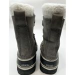 Sorel Caribou Waterproof Winter Boots Womens 6.5 Gray Faux Fur Lined Photo 3