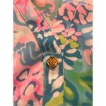 Lilly Pulitzer  blouse aqua & pinks sz Small Photo 3