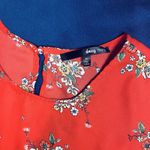 Daisy May Baby Doll Open Back Floral Print Flutter Short Sleeve Top Shirt Medium Photo 4