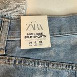 ZARA TRF Metallic high rise shorts casual classic stylish party summer beach Photo 5