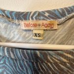 Before + Again Midweight Butterknit Sweater Tunic USA Made Women’s Size XS Blue Photo 4