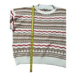 Gilli soft striped boxy fit crewneck sweater size Small Red Photo 6