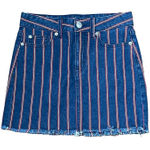 American Eagle ‎ Denim Mini Skirt Size 0 Reg. Blue Red White Stripes Women 28X14 Photo 0