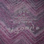 Poof! M Pink Flame Stitch Stretch Tank Top Photo 3