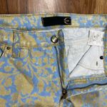 Roberto Cavalli Just Cavalli Floral Vintage Jeans Pants Sz 28 Gold Blue Straight Women’s Photo 11