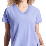 Athleta Zephyr Vneck Tee Size XS Periwinkle Blue Short Sleeve Tunic Lightweight Photo 0