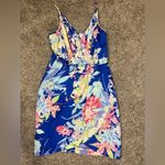 Yumi Kim  Jayne Mini Dress- Blue Hawaiian Floral Photo 2