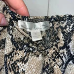 Nine Britton Nine‎ Britton Snakeskin Sleeveless Summer Blouse Size S B46 Photo 3