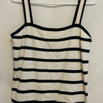 St. John  Striped‎ Square Neckline Tank Size Small Photo 0