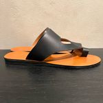 Kenneth Cole  Women’s Black Palm Toe Slip On Leather Thong Sandals Shoes 10 Photo 3