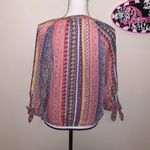 Fig and Flower Anthropologie boho floral 1/2 button v Photo 4