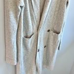 J.Crew  Double-Breasted Gray Cardigan Coat in Double Soft Yarn - size Medium Photo 2