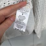 Velvet by Graham & Spencer Cornelia Double Face Cotton Tunic Top White Black Dot Photo 5