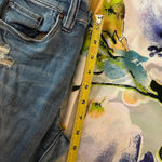 BLANK NYC Women's Kickflare Cropped Raw Hem Distressed Jeans Size 26 Photo 6