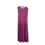 Zesica New strapless smocked lilac Purple Maxi Sun Dress Size XL Photo 3