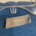 Everlane DARK BLUE LINEN SHIRT DRESS BUTTON UP 10 Photo 4