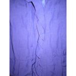 Elie Tahari New Designer Dress Womens 2 4 Beautiful Purple Silk Crepe Ruffle Nec Photo 2