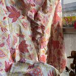 Vtg y2k international silk floral blouse Pink Size M Photo 11