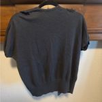 Gap  Gray Cardigan Sweater with Floral Embellishments Photo 2