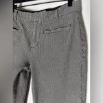 Maeve  anthropologie Houndstooth Crop Straight Leg Black‎ And White Pants Size 2 Photo 2