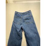 ALC Frank A.L.C. Women's Blue Denim Wide Leg Button Fly Crop Jeans Size 4 Photo 10