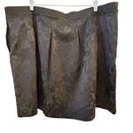 Daisy Fuentes Women's 2XL Black A-Line Knee Length Skirt Side Zip with pockets Photo 2