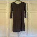Splendid grey purple Pima cottonāpleated scoop neck dress small Photo 5
