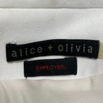 Alice + Olivia White Black Long Sleeve Draped Shawl Collar Blazer Coat Jacket S Photo 2