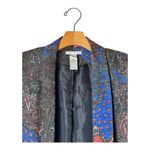 Alberto Makali Blazer Women Medium Blue Paisley Shawl Collar Open Jacket Italy Photo 2