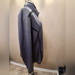 Karen Scott  SPORT  Black and White Striped Jacket Photo 6