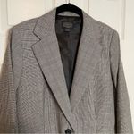 Pendleton Womens Blazer Jacket Gingham Plaid Black White Sz 14 Single Button Photo 4
