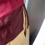 Sofie the Label Jamie Cotton Colorblock Midi Dress Ruffle Sleeve Pockets M Brown Size M Photo 4