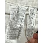 ZARA Size 6 Womens White High-Waisted Denim Shorts With Raw Hem & Button Fly Photo 7