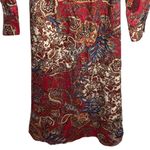 ZARA  paisley print satin shirt dress size XS Photo 4