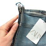 ZARA  Blue Denim Tube Top NWT Size Large Photo 7