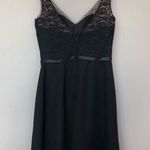 W•too Wtoo Classic Black Floral Lace V Neck Formal Dress Photo 3