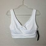 BNWT! MONO B White Women's Strappy Back Bow Detail Sports Bra Size L Size L Photo 0
