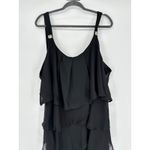Dress Barn Vintage Black Tiered Dress Size 16 Cocktail Party Formal Black Tie Photo 1