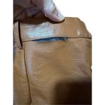 Princess Polly  cognac brown wide leg faux leather high rise pants sz 10 Photo 6