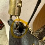 Michael Kors Vintage Black Signature Logo Coated Leather Hobo Shoulder Bag W/COA Photo 12