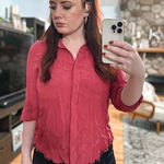 Velvet Heart Button Down Top Photo 0